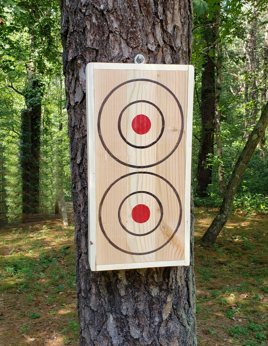 KNIFE THROWING TARGET, Double Sided - 22" x 11 ...